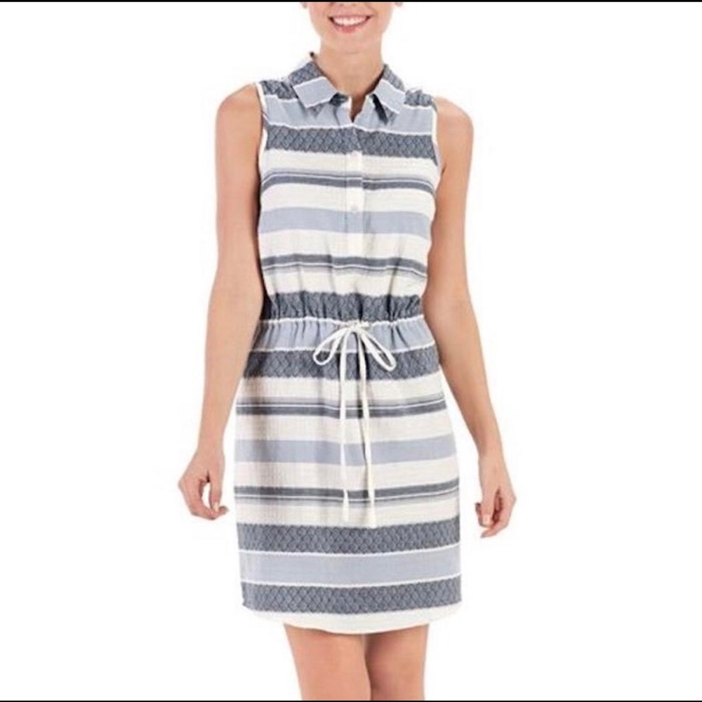 Mud Pie Savannah Mini Sleeveless Shirtdress Dress